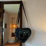 Doc Dr. Martens Black Heart Shaped Kiev Leather Bag Crossbody Purse Backpack. Fixed Price $59.99.