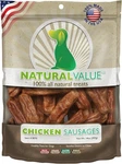 Natural Value Chicken Sausages Soft Jerky Dog Treats For Large Small Breeds 13OZ. Fixed Price $22.30.