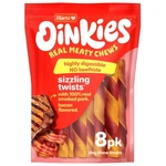 Hartz Oinkies Smoked Pig Skin Bacon Flavored Wrap Dog Treat Chews 8 Pack. Fixed Price $14.87.