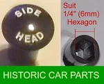 Triumph TR2 1991CC 1953-55 Light Switch Knob With "side Head" Written Icon. Fixed Price $21.46.