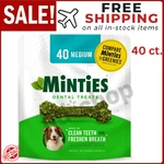 Minties 40 Dental Bone Treats, Chews For Medium/large Dogs 25-50 Lbs. Fixed Price $23.99.
