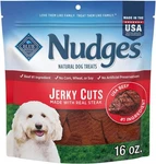 Blue Buffalo Nudges Jerky Cuts Dog Treats, Made 16 Ounce (pack Of 1), Brown. Fixed Price $18.68.