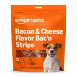 Bacon And Cheese Flavor Strips Dog Treats 25 Oz Bag. Fixed Price $12.98.