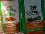 Greenies Teenie Natural Dog Dental (43 Treats) & Pb Pill Pocket Bag 30 Pk. Fixed Price $22.00.
