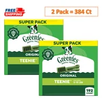 Pack, Greenies Adult Teenie Dog Dental Treats - Natural, Oral Health, 192 Ct. Fixed Price $82.54.