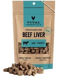 Vital Essentials Beef Liver Dog Treats, 2.1 Oz Freeze-dried Raw Single Ingre. Fixed Price $9.37.