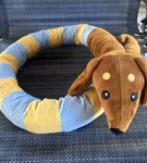 New Dachshund Squeaky & Crinkly Dog Toy 46 Long From Nose Tail. Soft Cute!. Fixed Price $10.98.