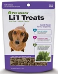 Pet Greens Bell Rock Growers Semi-moist Li'l Tasty Lamb Dog Treats 6OZ. Fixed Price $13.99.