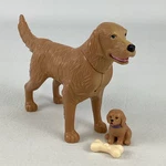 Barbie Kennel Care Pets Bedtime Dog Figures Golden Retriever Puppy Bone Bundle. Fixed Price $42.46.