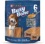 Purina Busy Bone Adult Dog Chew Treats, Peanut Butter - 6 Ct. Pouch. Fixed Price $18.95.