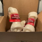 Dog Treat Heartland Farms Beef Rawhide Knotted Box Of 6. Fixed Price $10.99.