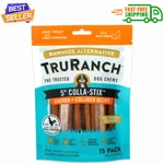 Truranch Collagen Sticks - 5" For Dogs Long Lasting 15 Count. Fixed Price $11.99.