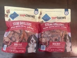 2-PACK Blue Buffalo Top Chews Steak Grillers For Dogs 32 Oz Made With Real. Fixed Price $64.99.