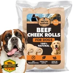 Brutus Barnaby Beef Cheek Rolls 10-12" 5-PACK Large Dogs. Fixed Price $54.99.