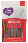 Paw Love Small Grass-fed Beef Sticks Dog Treats 18 Count Ct. Fixed Price $85.99.