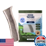Good Trouble Premium Elk Antlers For Small Dogs 2 Pack Split All-natural Shed. Fixed Price $41.16.