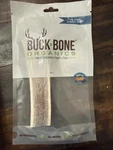New/sealed Buck Bone Organics Large Natural Shed Elk Antler Lite Dog Chew. Fixed Price $18.99.