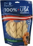 Pet Factory 100% Usa Beefhide Braided Sticks Dog Chew Treats, 6 Count. Fixed Price $39.99.