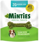 Dog, Sergeants Minties Dental Treats For Dogs Medium Large (20 Count). Fixed Price $31.14.