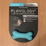 Playology Dual Layer Bone Small Peanut Butter Scent Dog Toy Tough Chewer New. Fixed Price $15.99.