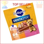 Pedigree Dentastix Dual Small Dog Dental Treats, Bacon & Chicken. Fixed Price $21.03.