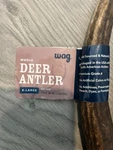 Wag Deer Antler Chew For Dogs, Naturally Shed, Whole, 9 10.5 Inches, X-large. Fixed Price $15.00.