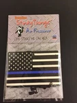 Thin Blue Line American Flag Car Air Freshener * Buy 5, Get 1 Free ! Police Pd. Fixed Price $5.98.