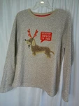 Holiday Time Sweater Dachshund Through The Snow Tan Size Xl Christmas Dog. Fixed Price $19.99.